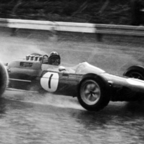 GP de Belgique à Spa, sous la pluie où Jim se révèle être un maître !
